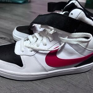 Nike Kids' Black, White, and Pink Sneakers